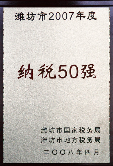 濰坊市納稅50強企業